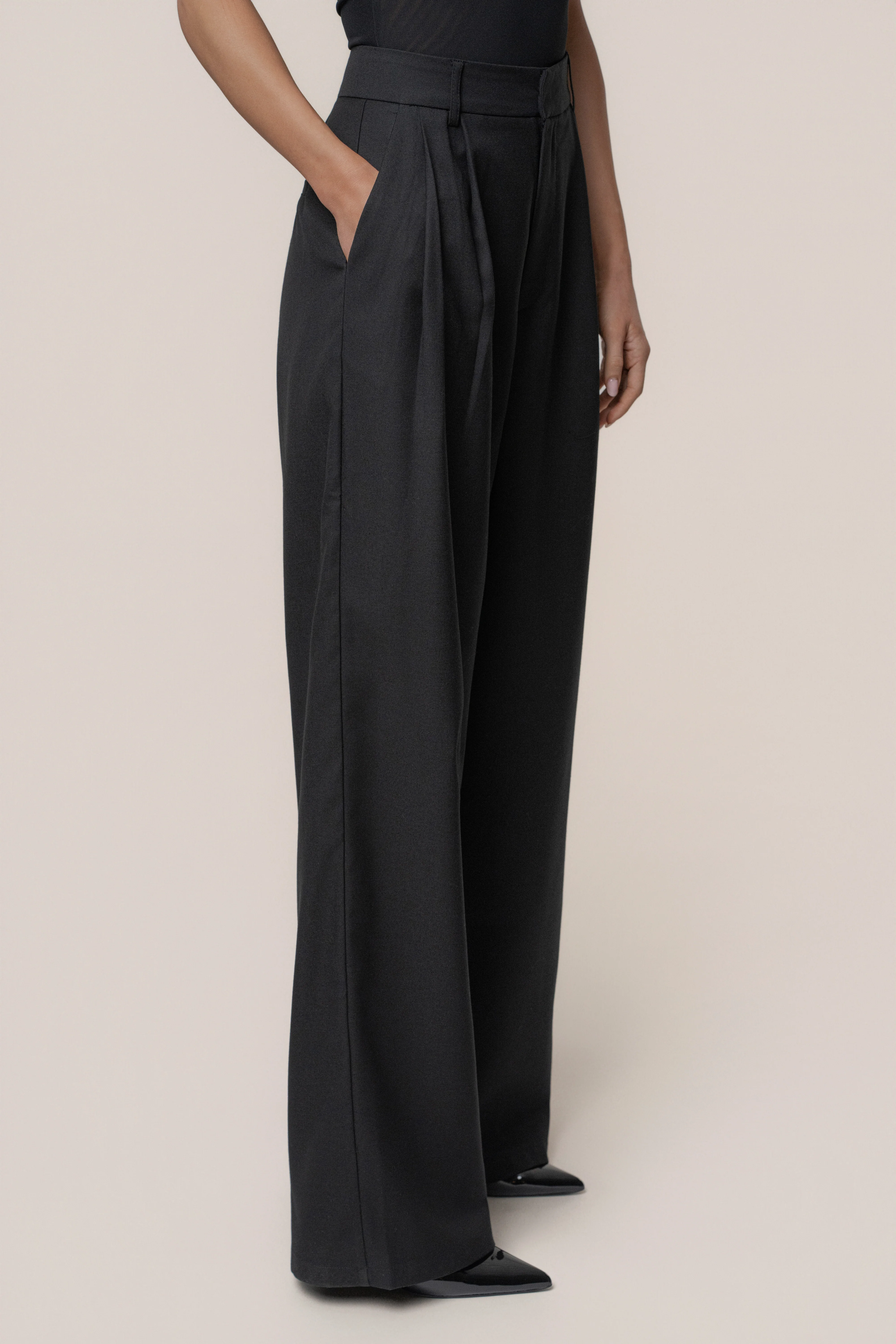 Black Refined Moments Trouser