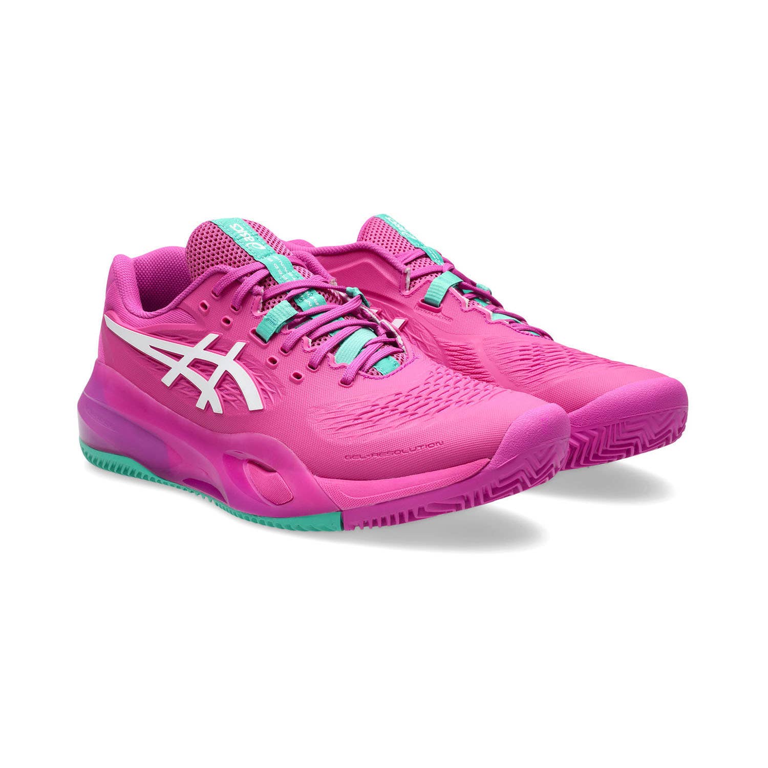 ASICS GEL-RESOLUTION X CLAY ROSA/TURQUESA 1041A485