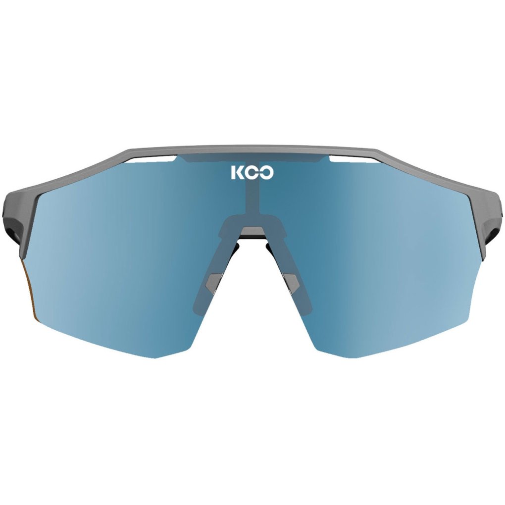 KOO Alibi Sunglasses - Large | Grey Matt - Turquoise Mirror