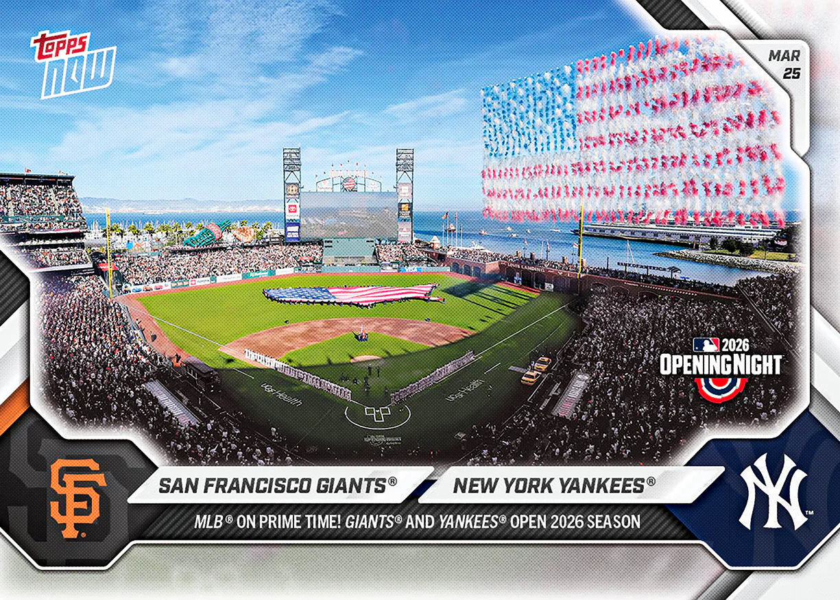 New York Yankees / San Francisco Giants - 2026 MLB Topps NOW® - Card 1