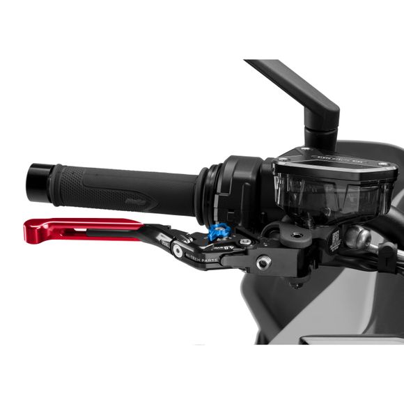 Puig Foldable Extendable Brake Lever 4.0 Red Universal - BlueRef: PUI0932