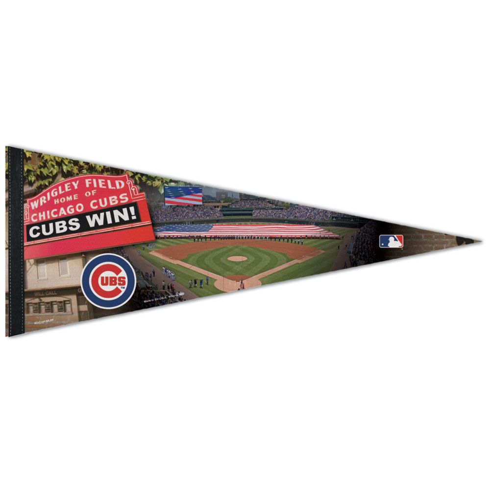 Chicago Cubs Wrigley Field Stadium Premium MLB Pennant