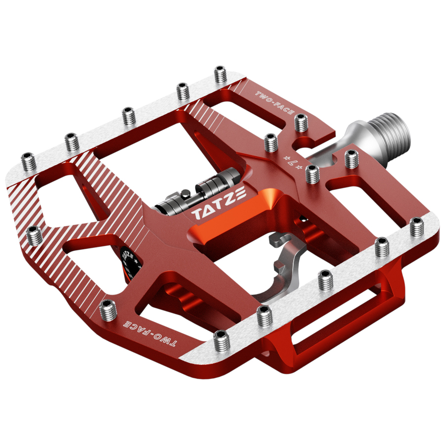 Tatze TWO-FACE² Combi Pedals - red