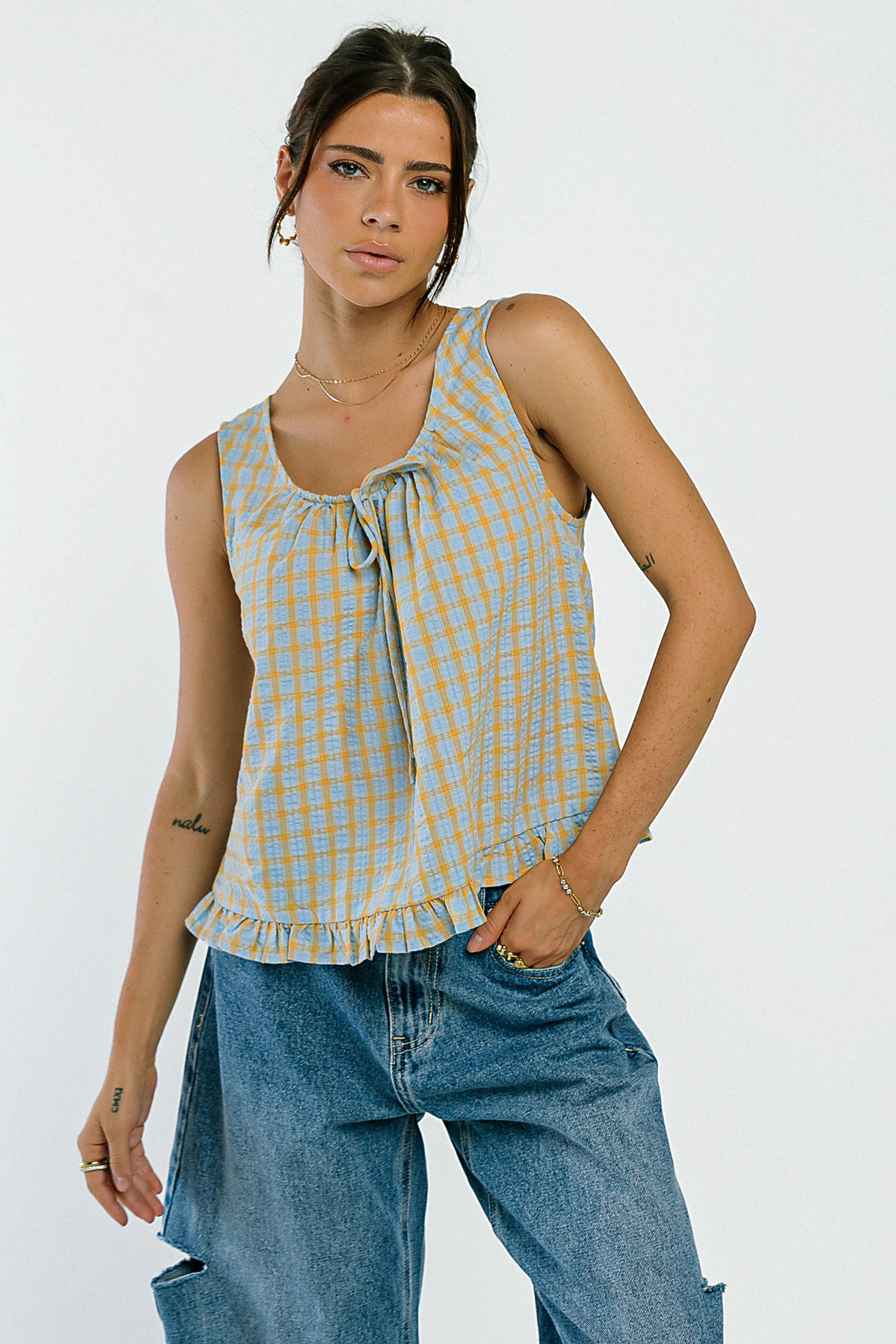Brielle Plaid Tank