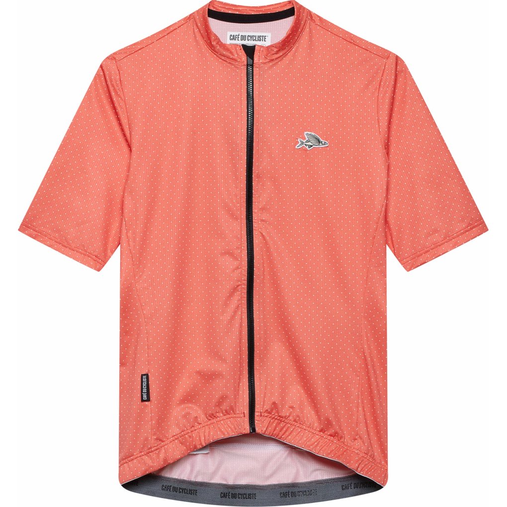 Café du Cycliste Fleurette Short Sleeve Jersey Women - fire