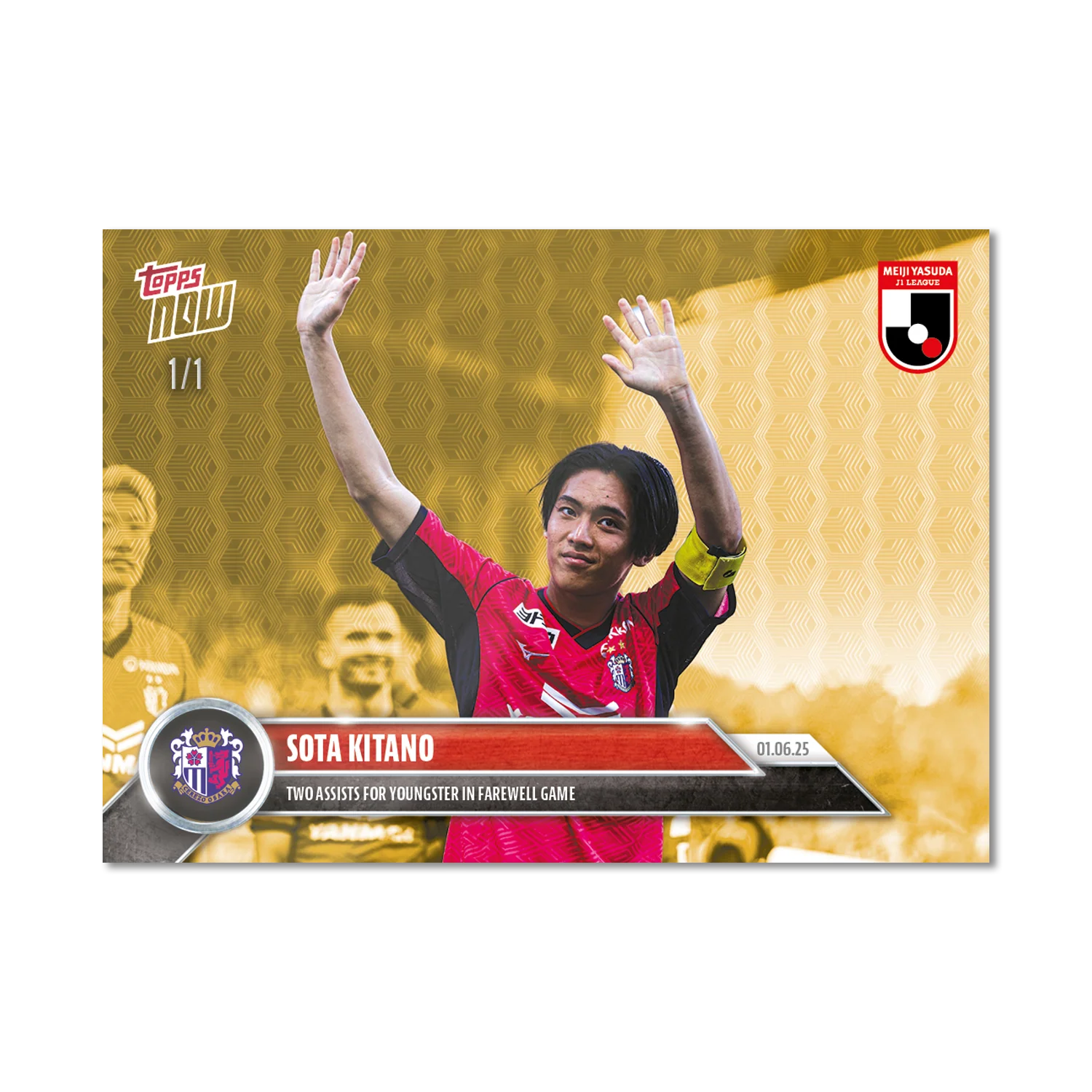 Sōta Kitano - 2025 J.League® Topps NOW® - Card 23