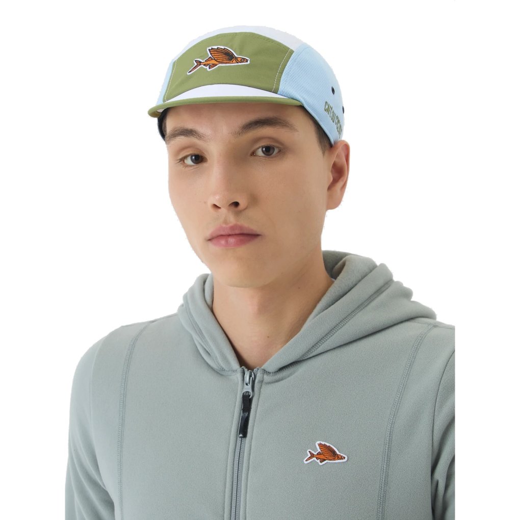 Café du Cycliste Gravel Summer Cap - khaki/ice/blue