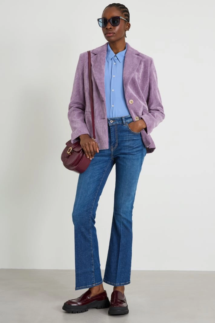 Five pocket jeans - BLUE