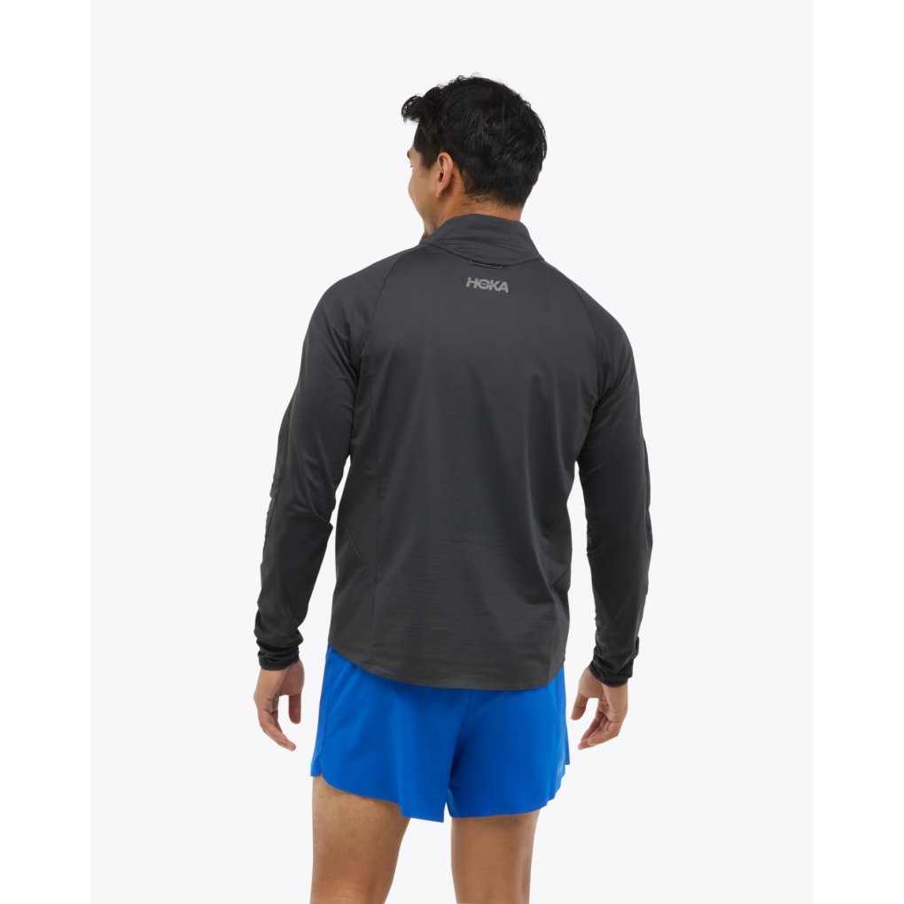 Hoka GlideTech Quarter Zip Shirt Men - black