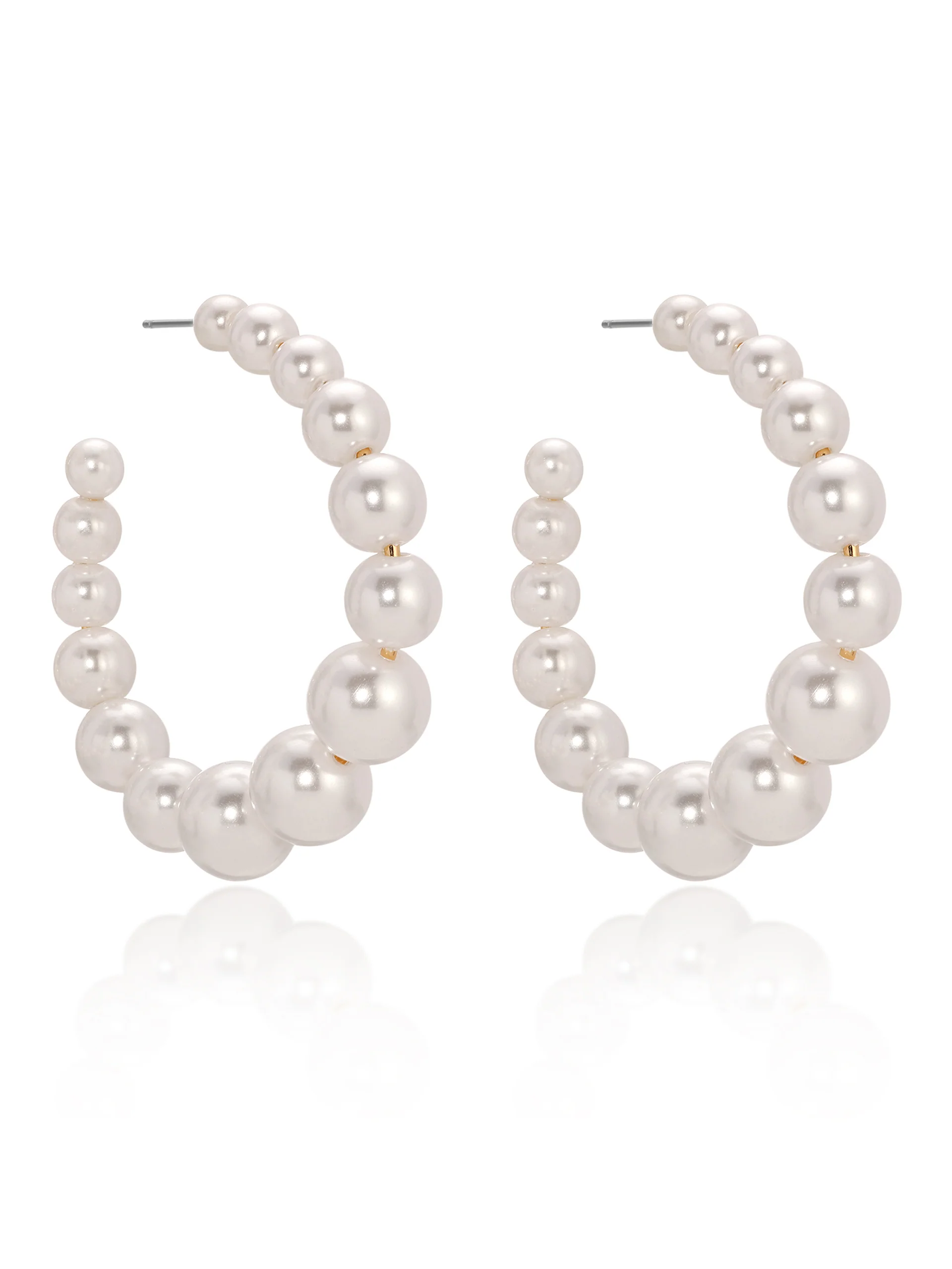 Pearl Bubble Hoops