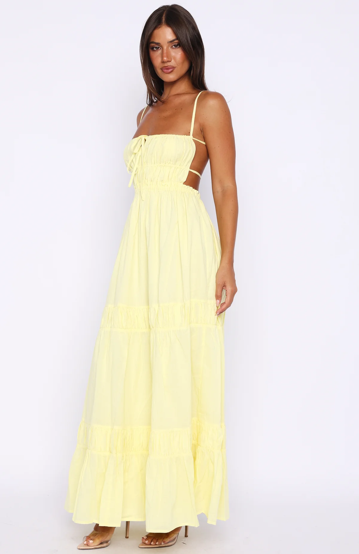 Rumour Has It Maxi Dress Lemon