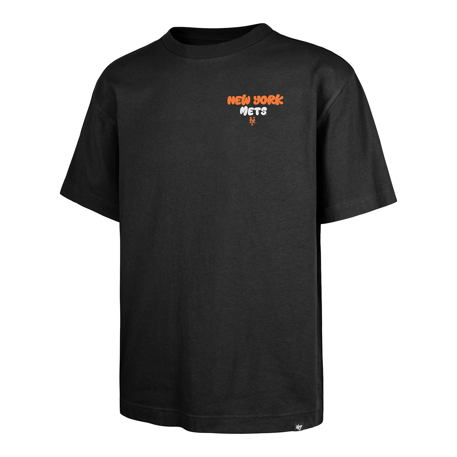 New York Mets Coffee Cartoon '47 Foundation MLB T-Shirt Black