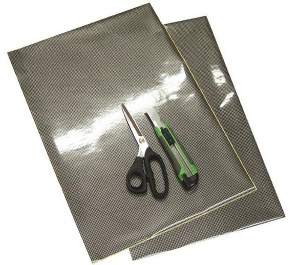 Stickers Blackbird Planches adhésives Crystall réspirante look carbone UniverselRef : BC00437A / 1054587