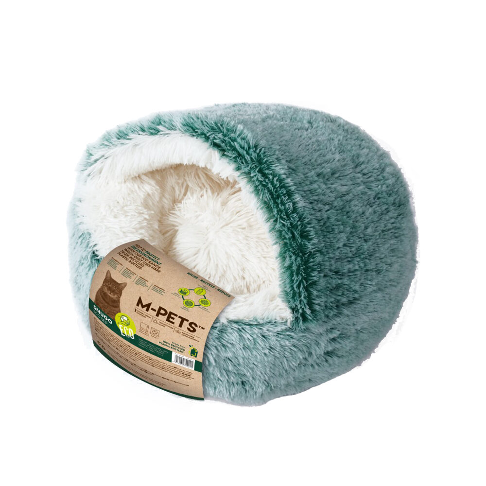 M-PETS - Snugo Eco Cat Bed - Green - 50 x 30 cm