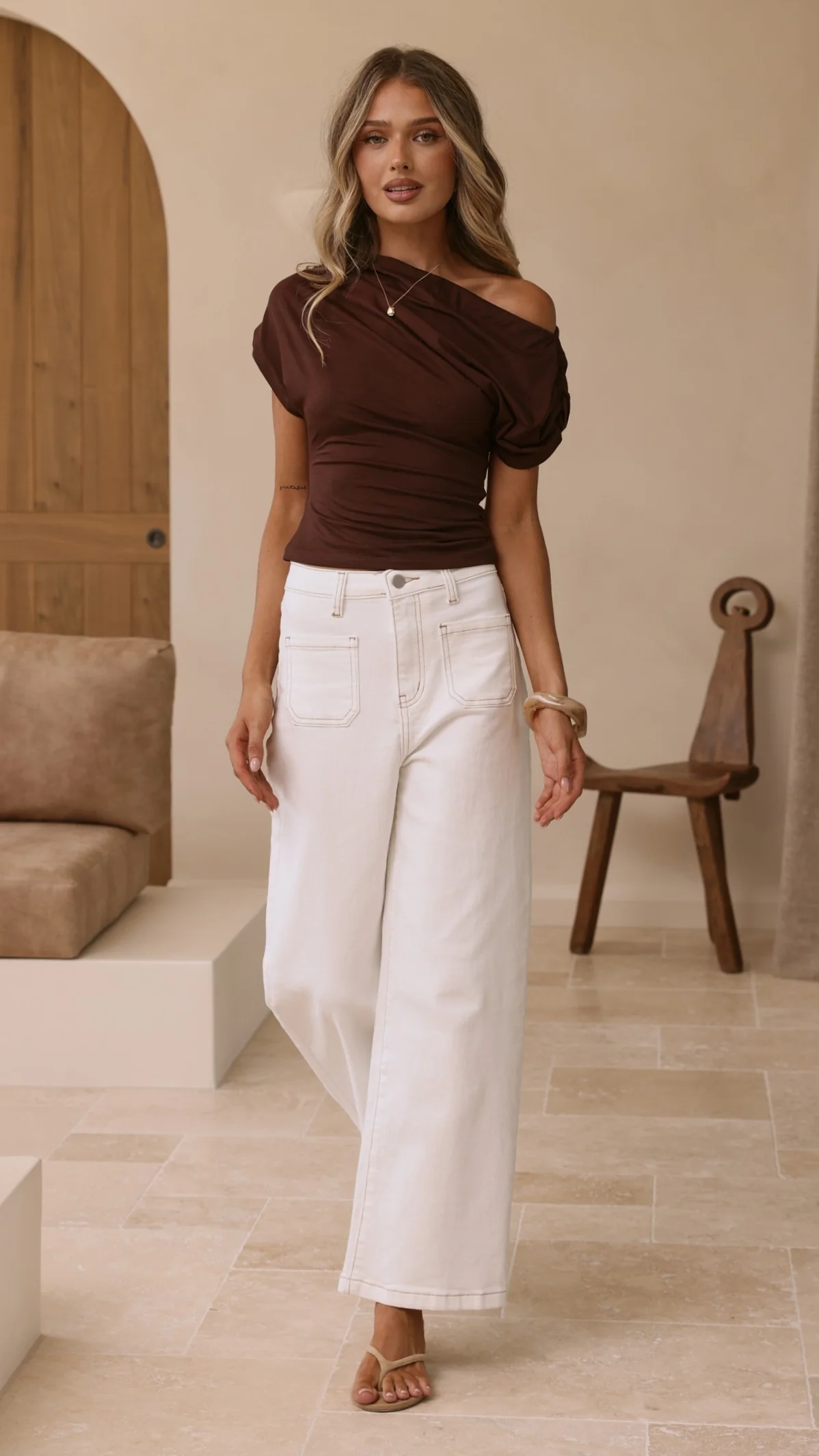 Macadrian Jeans - White Denim