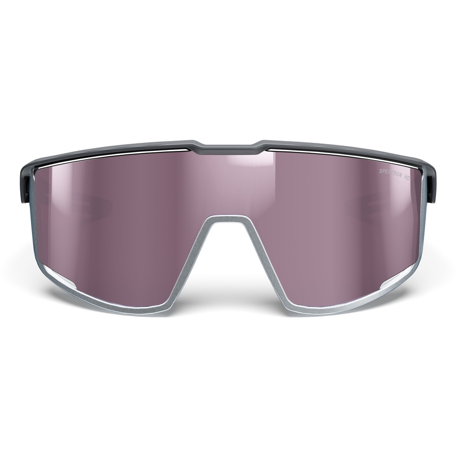 Julbo Fury Sunglasses - Dark Grey/Chrom Grey - Silver Flash Spectron HD 3
