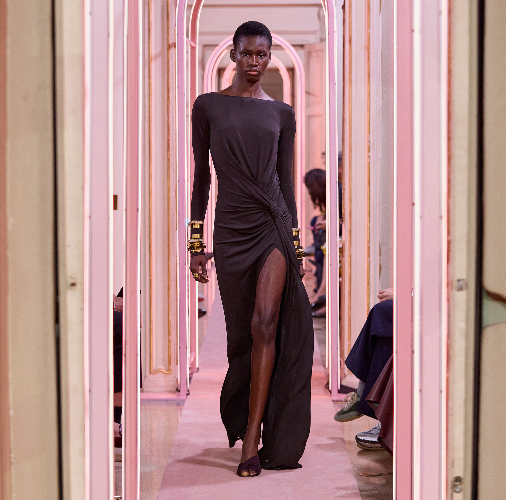 Red Carpet dress in crêpe jersey