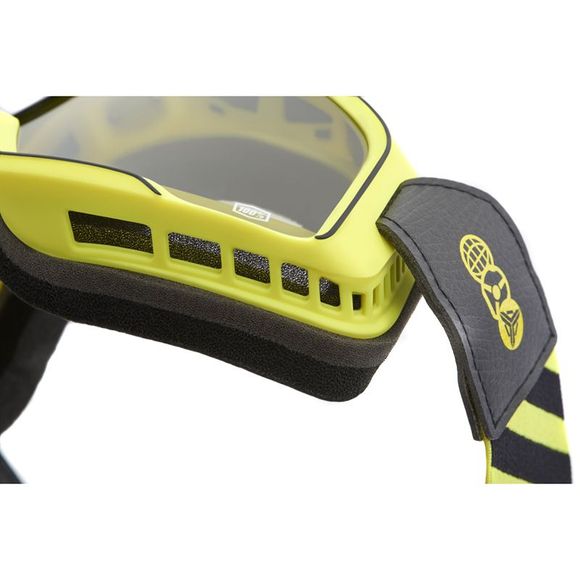 100% BARSTOW Motorcycle Goggles - THE ARSENALE - SMOKE SCREEN - Yellow / BlackRef: CE1256 / 50000-00016