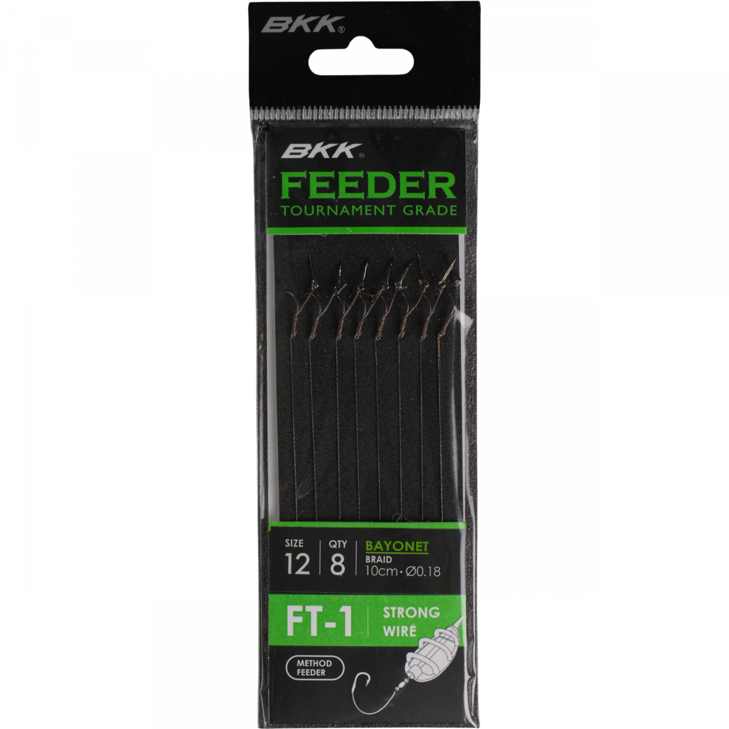 BKK Snelled Feeder FT-1 Bayonet Rigs-Braid
