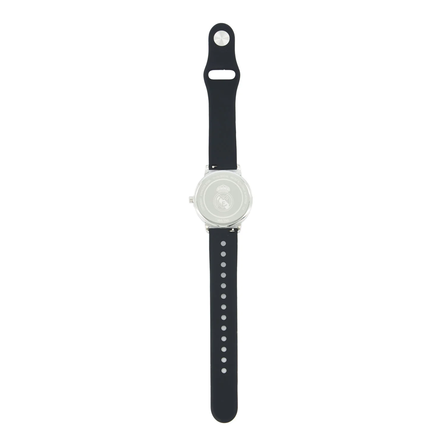 Small Analogue Watch Silicone Strap Black