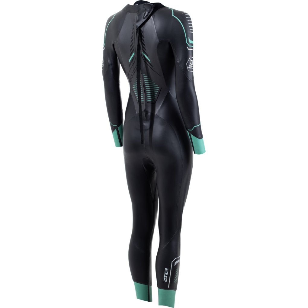 Zone3 Terraprene® Vision Wetsuit Women - black/eucalyptus green