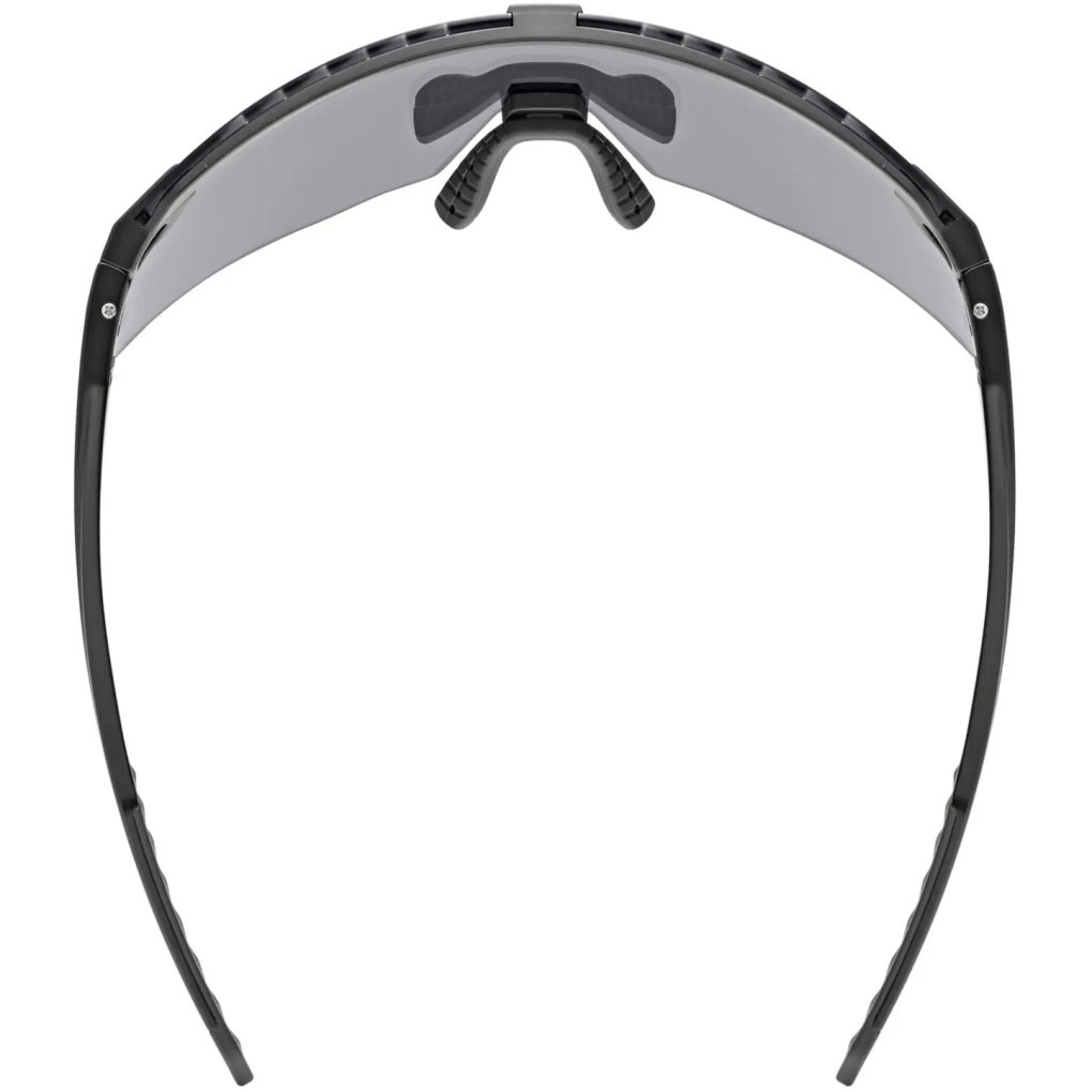 Uvex pace stage Cycling Glasses - black matt/mirror silver