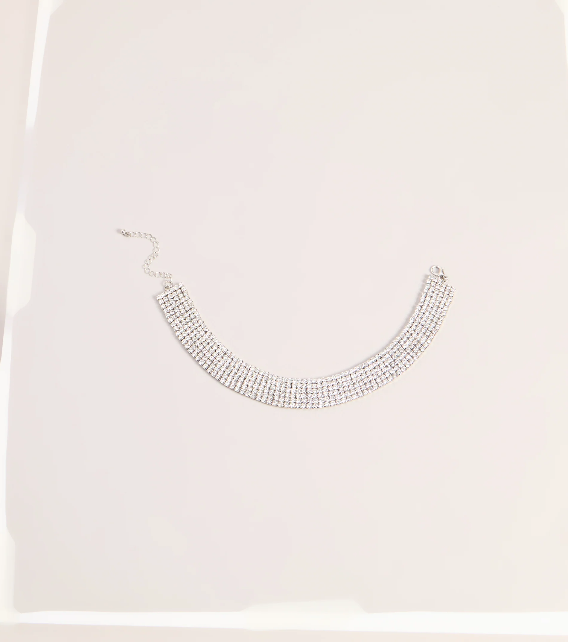 Front Row Sparkle Rhinestone Choker