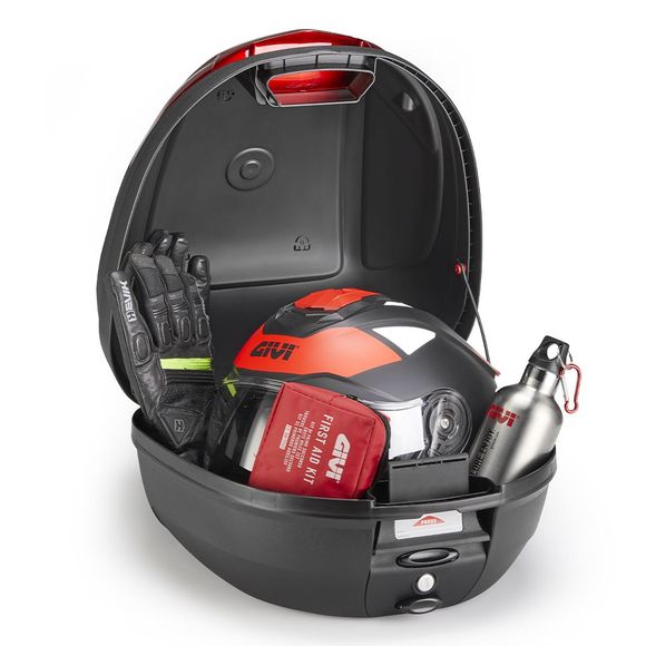 Givi MONOLOCK E300 N2B Universal Top Case - Black / RedRef: gi2375 / e300n2b