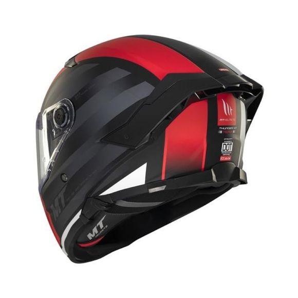 MT HELMETS THUNDER 4 SV Full-Face Helmet - TREADS - Grey / RedRef: MTH0120