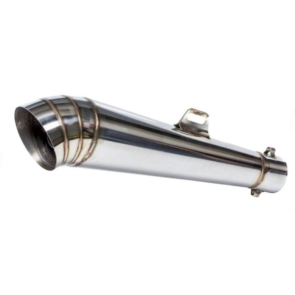Silencieux Brazoline moto race 2 adaptable Universel - GrisRef : 60330