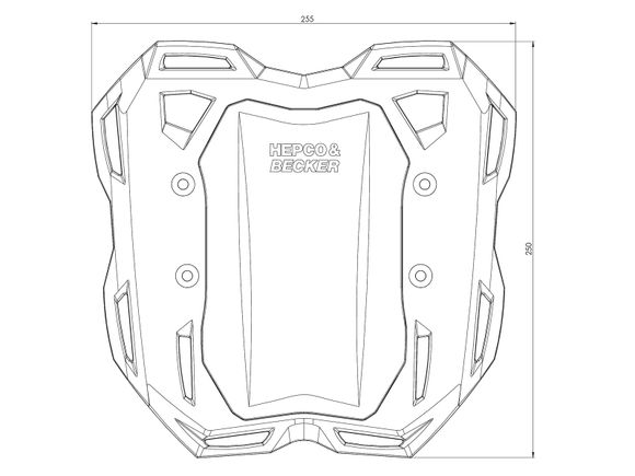 Hepco & Becker Smartrack Luggage Rack - blackRef: Hbe06446A / 6804554 01 01