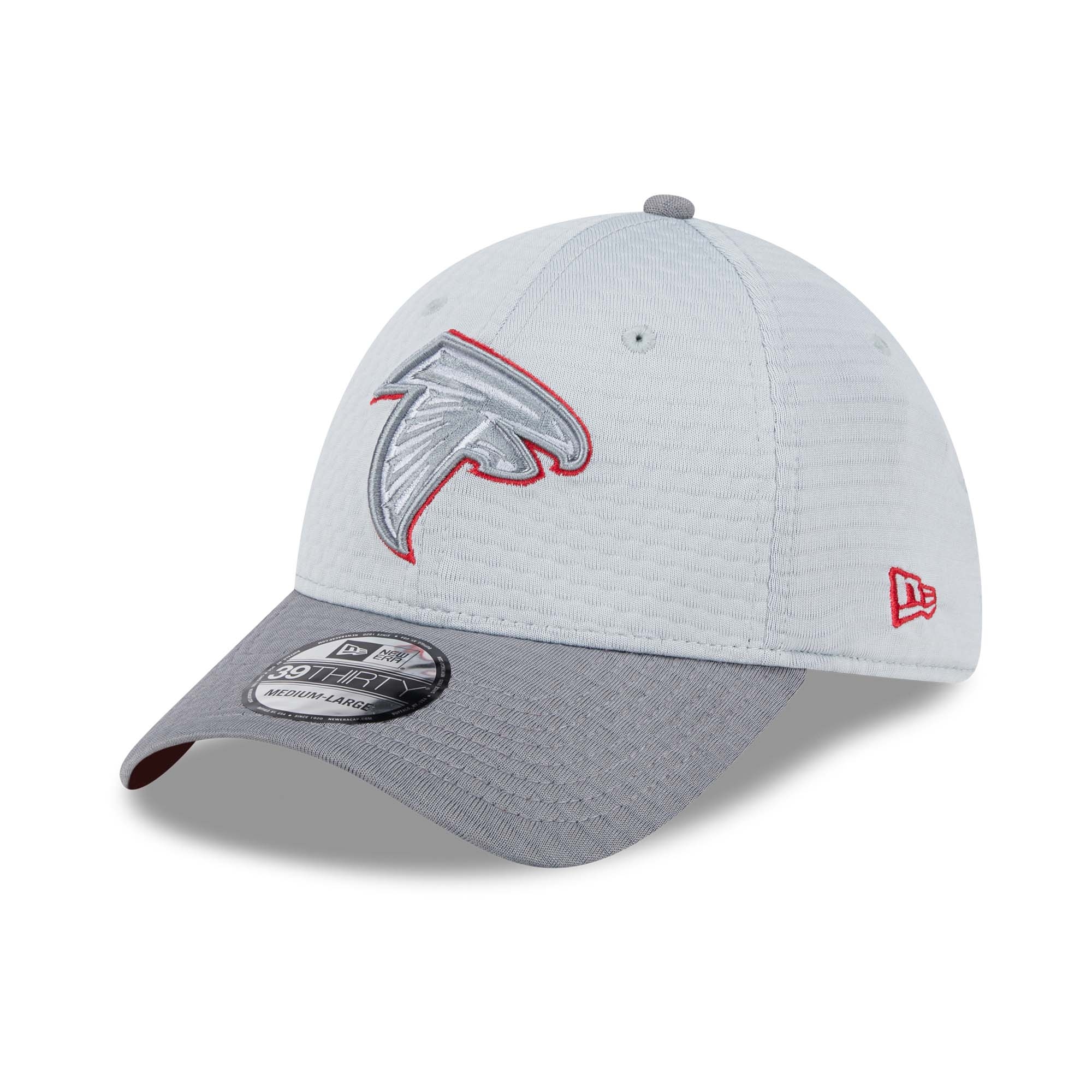 Atlanta Falcons 2024 NFL Training Camp New Era 39THIRTY Flex Cap Gray