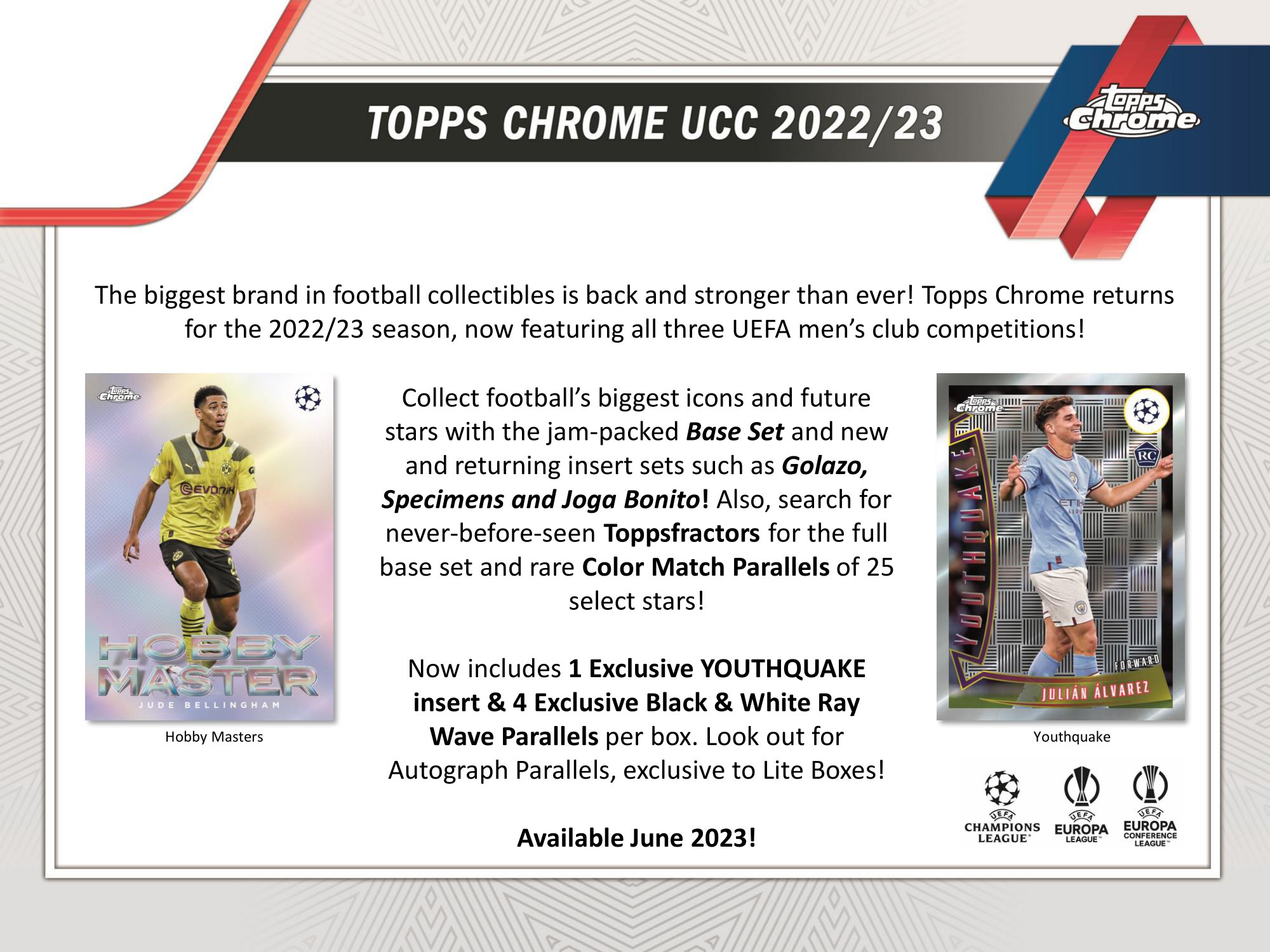 2022/23 Topps Chrome UEFA Club Competitions Soccer Lite Box