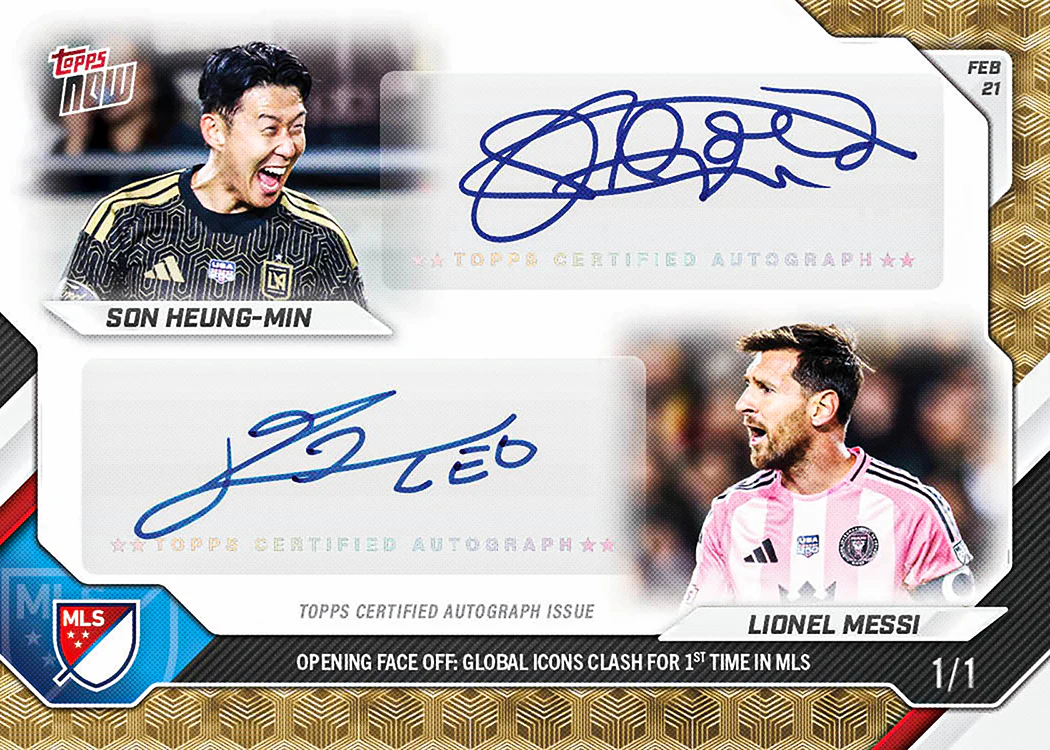 Son Heung-min / Lionel Messi - 2026 MLS Topps NOW® - Card 1 - PR: 13472