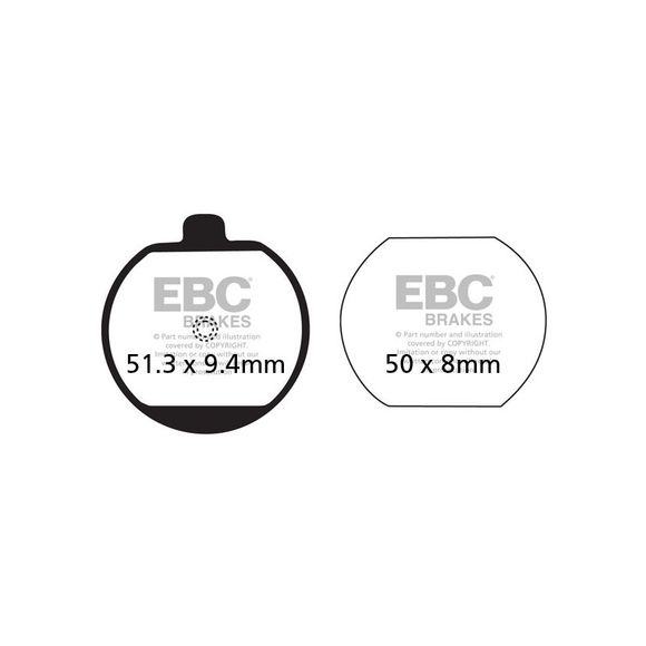 EBC Organic Front Brake PadsRef: Fa073 / Fa73