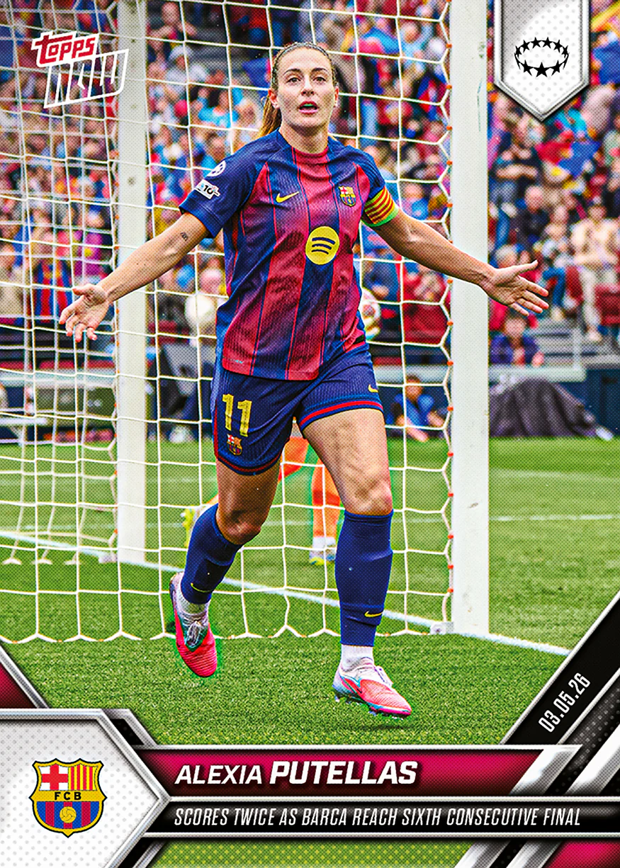 Alexia Putellas - 2025-26 UWCL Topps NOW® - Card 29 - PR: 906