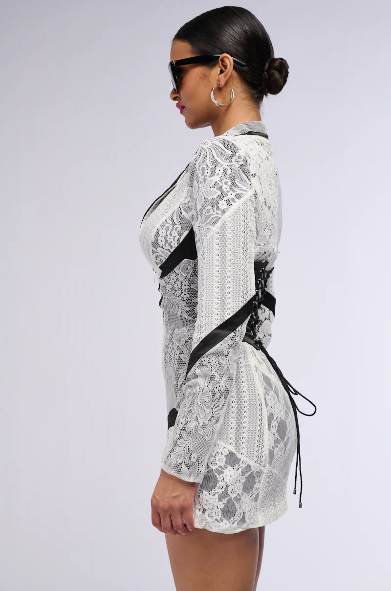 Lacey Patchwork Blazer Dress