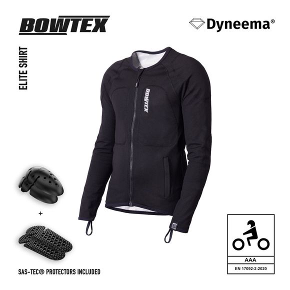 Veste de protection Bowtex Elite Shirt Men V2 - CE AAA - NoirRef : BOW0039