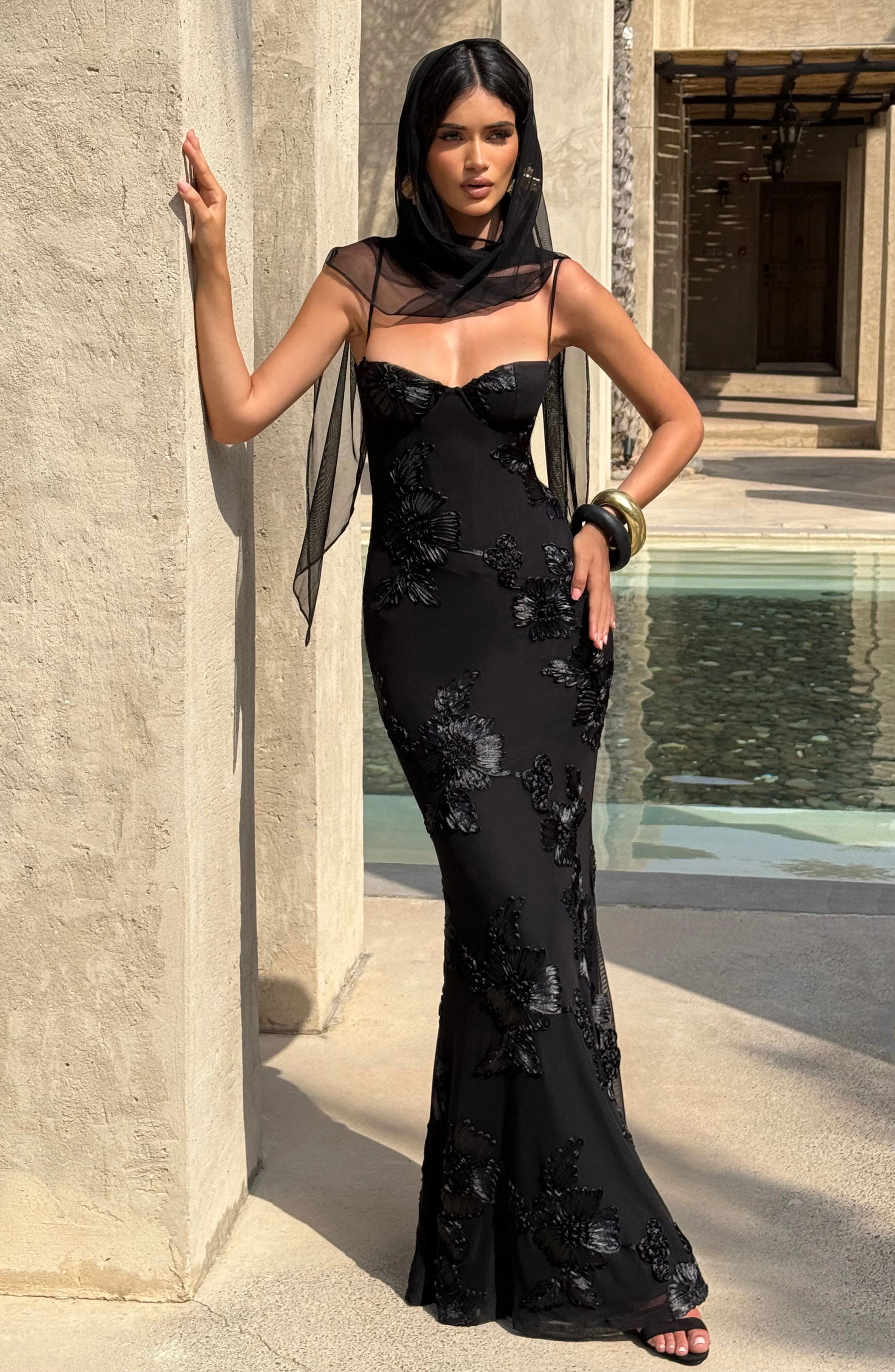 Nefertiti Maxi Dress - Black