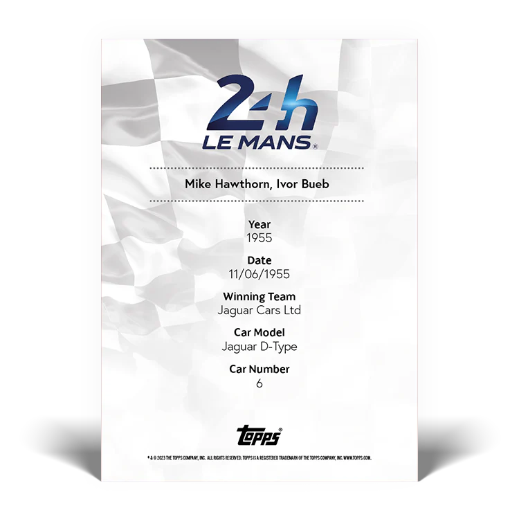 2023 Topps 24H of Le Mans Poster Art #10 - Topps UK