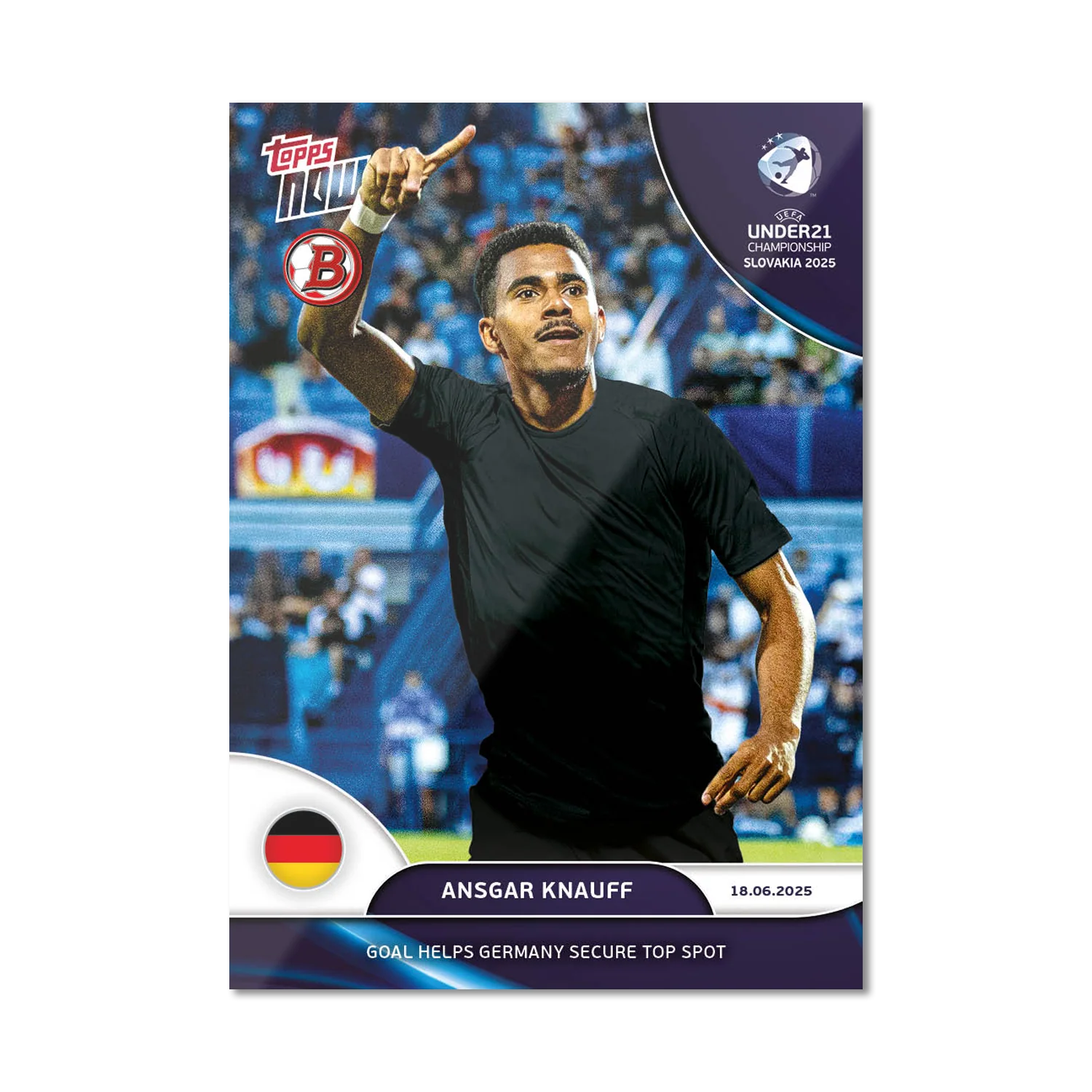 Ansgar Knauff - 2025 UEFA Euro U-21 Topps NOW® - Card 6