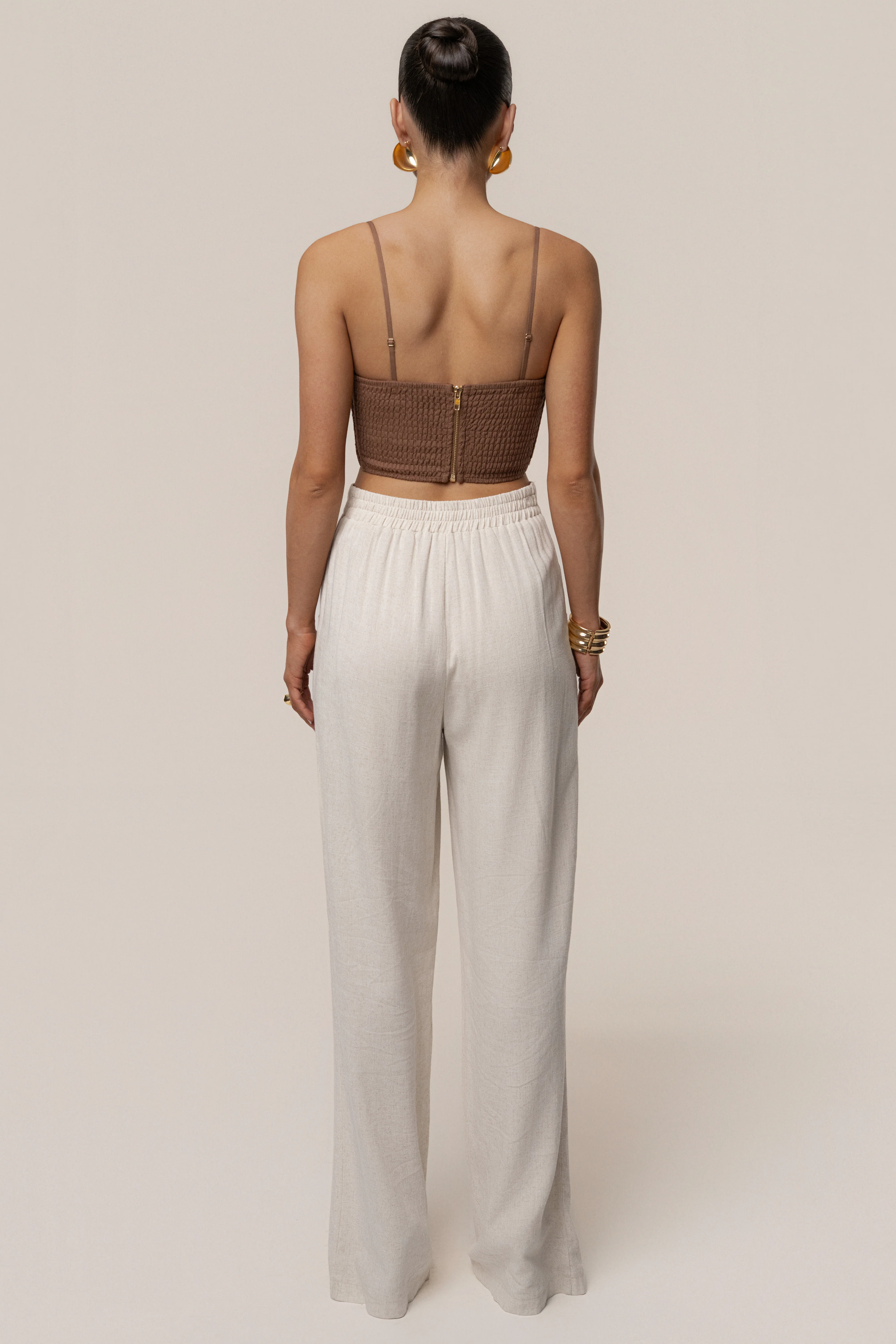 Brown Sail Away Texture Bustier
