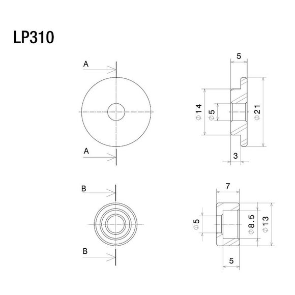 Rizoma lever protection - Adapter for proguard protectionRef: rz0184 / lp310b