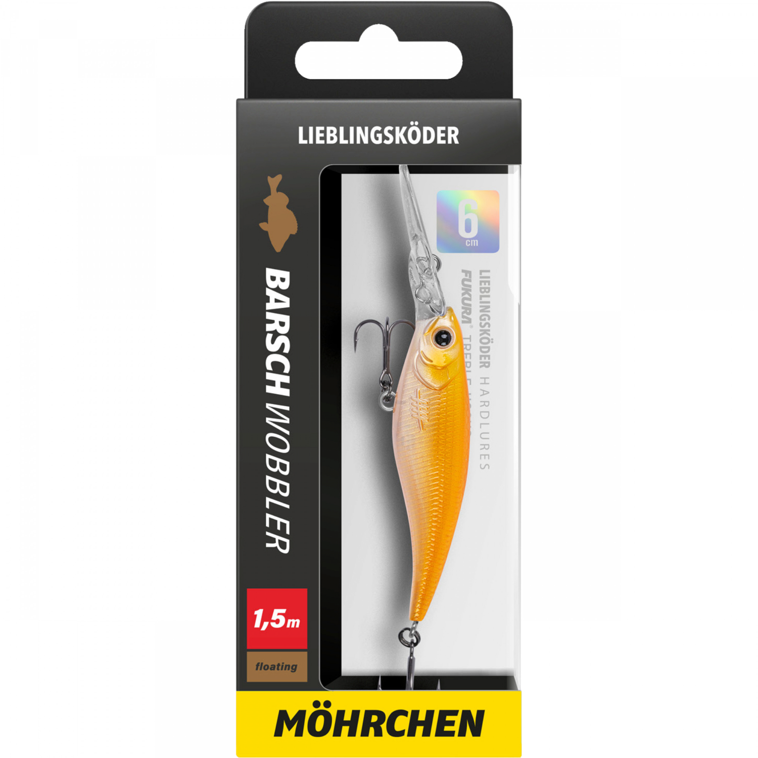 Lieblingsköder Barschwobbler (Möhrchen)