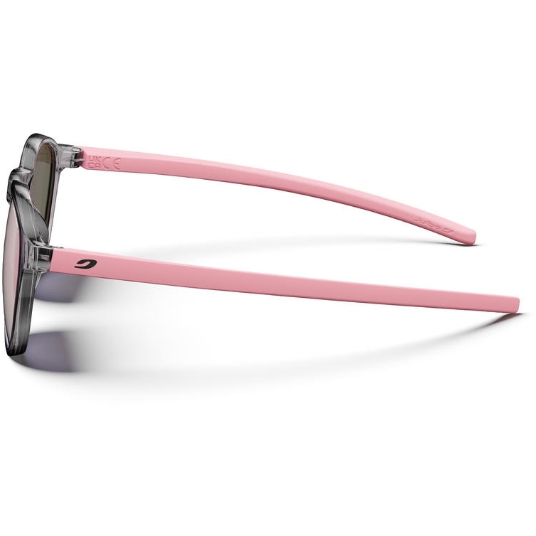 Julbo Joliet Sunglasses Kids - Shiny Translucent Gray/Matt Pink - Pink Gold Spectron 3