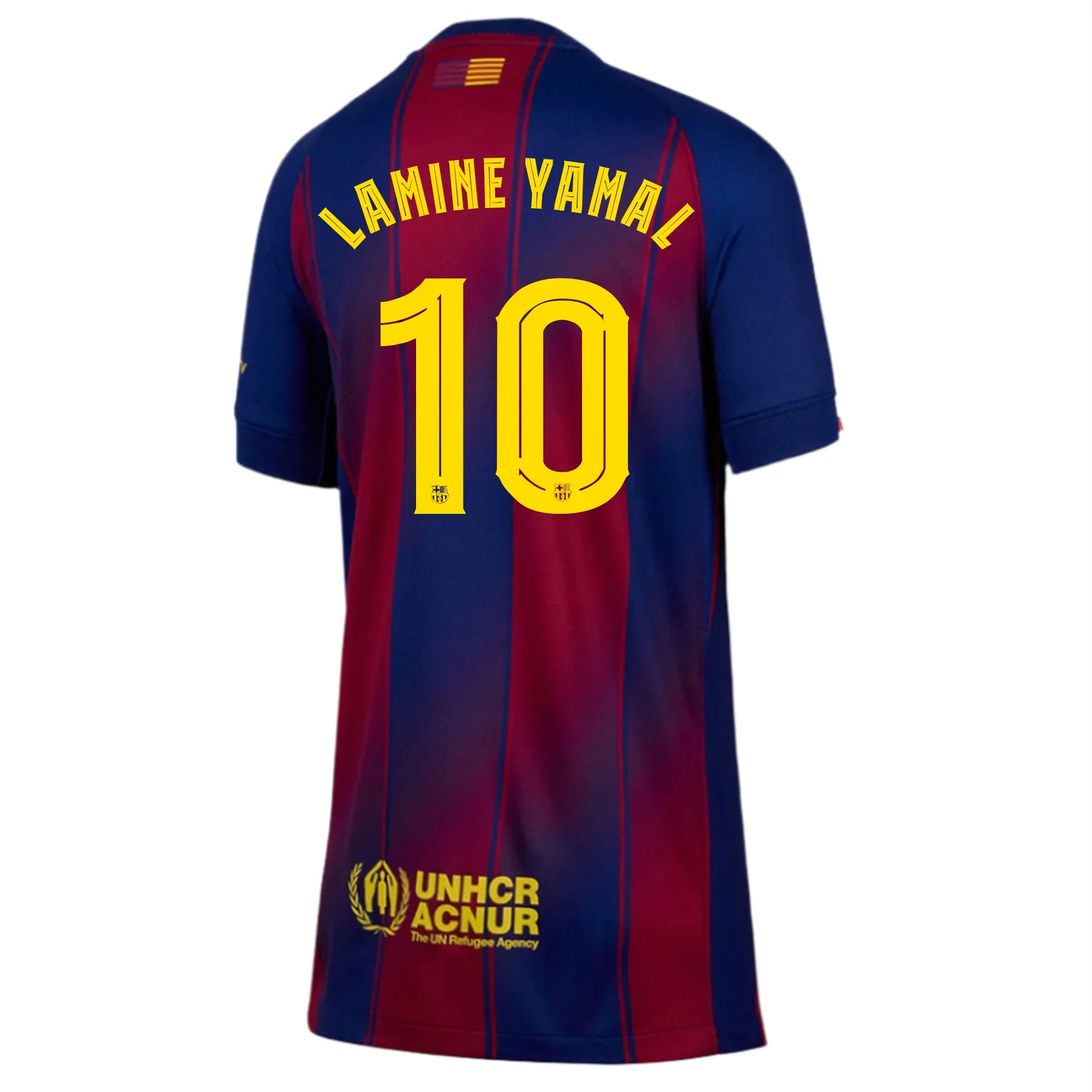 Youth Lamine Yamal FC Barcelona Home Jersey 25/26 (Deep Royal Blue/Midwest Gold)