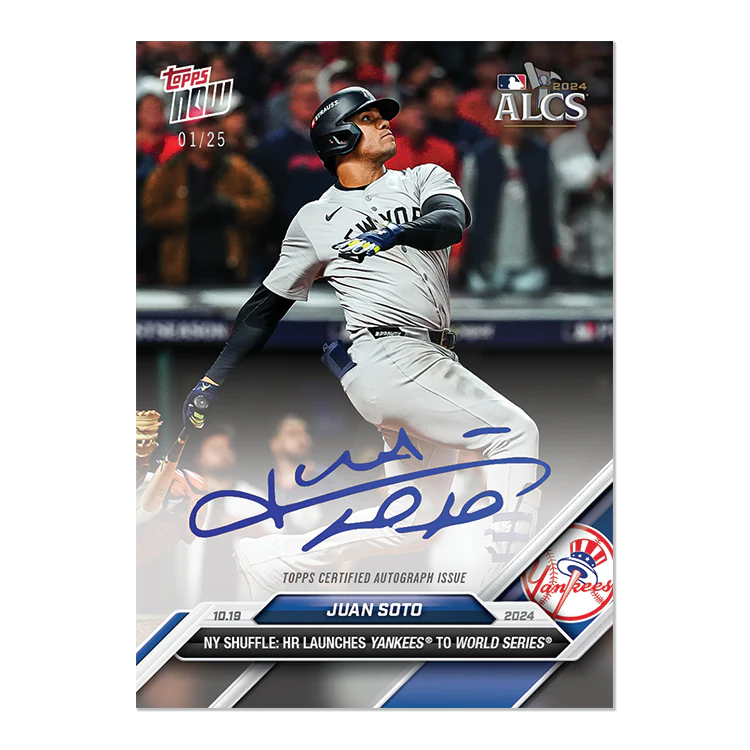 Juan Soto - 2024 MLB Topps NOW® Card 855 - LOOK FOR AUTOS and AUTO-RELICS