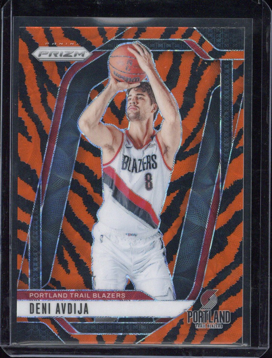 2024-25 Panini Prizm Deni Avdija Tiger Stripes #13