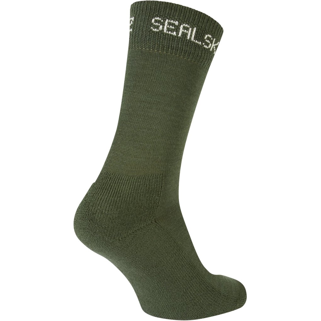 SealSkinz Suffield Solo Merino Socks - Olive