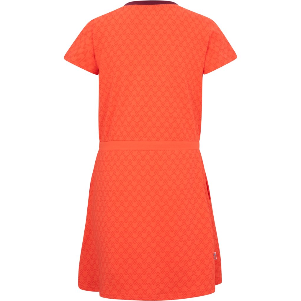 Trollkids Noresund Dress Girls - Sweet Cherry/Redwood